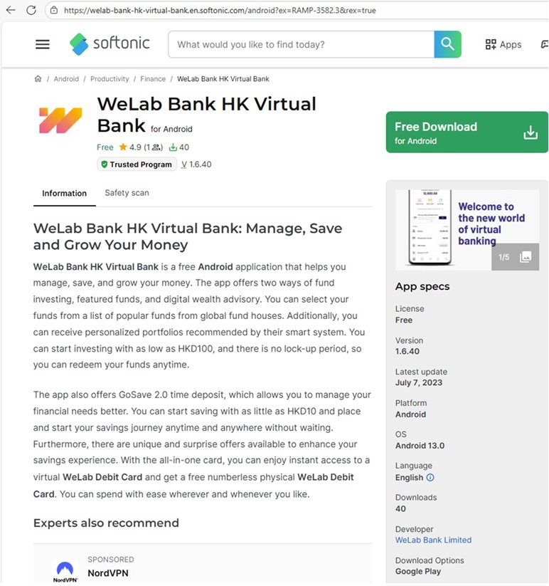 20251003_WeLab Bank Fraudulent Mobile App Alert