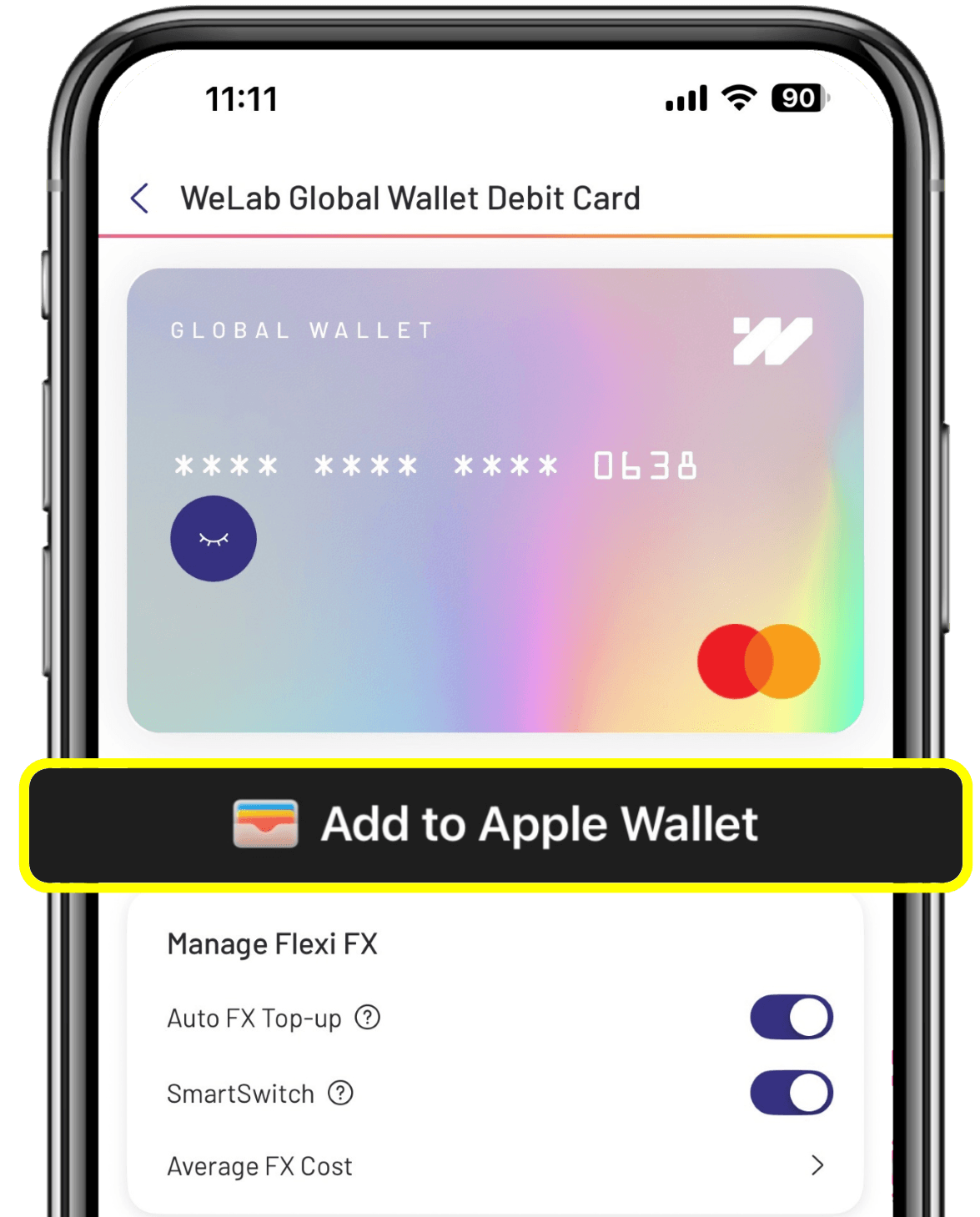 How to add your WeLab Global Wallet Debit Card to Apple Pay?