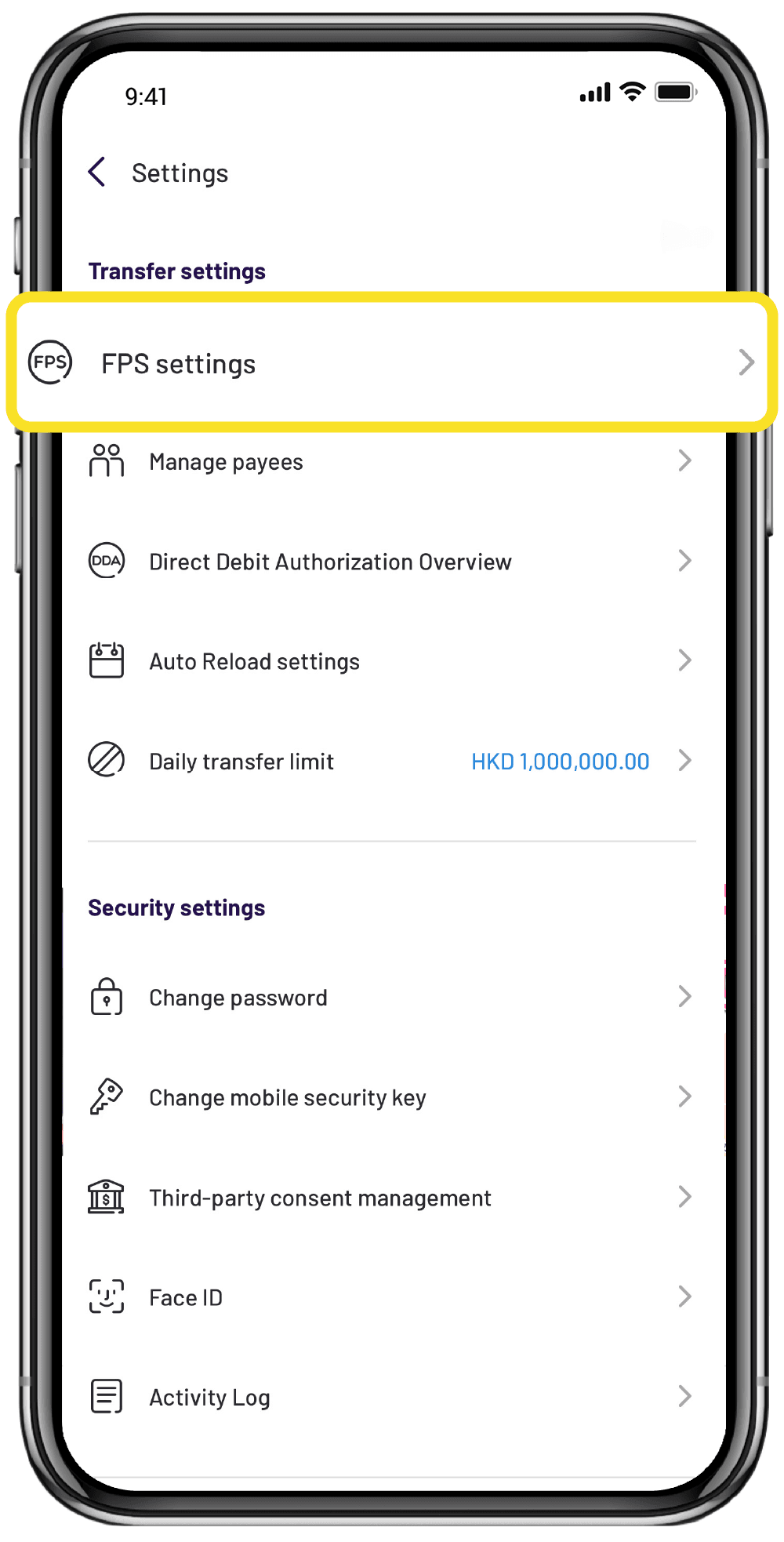 Click on FPS Settings